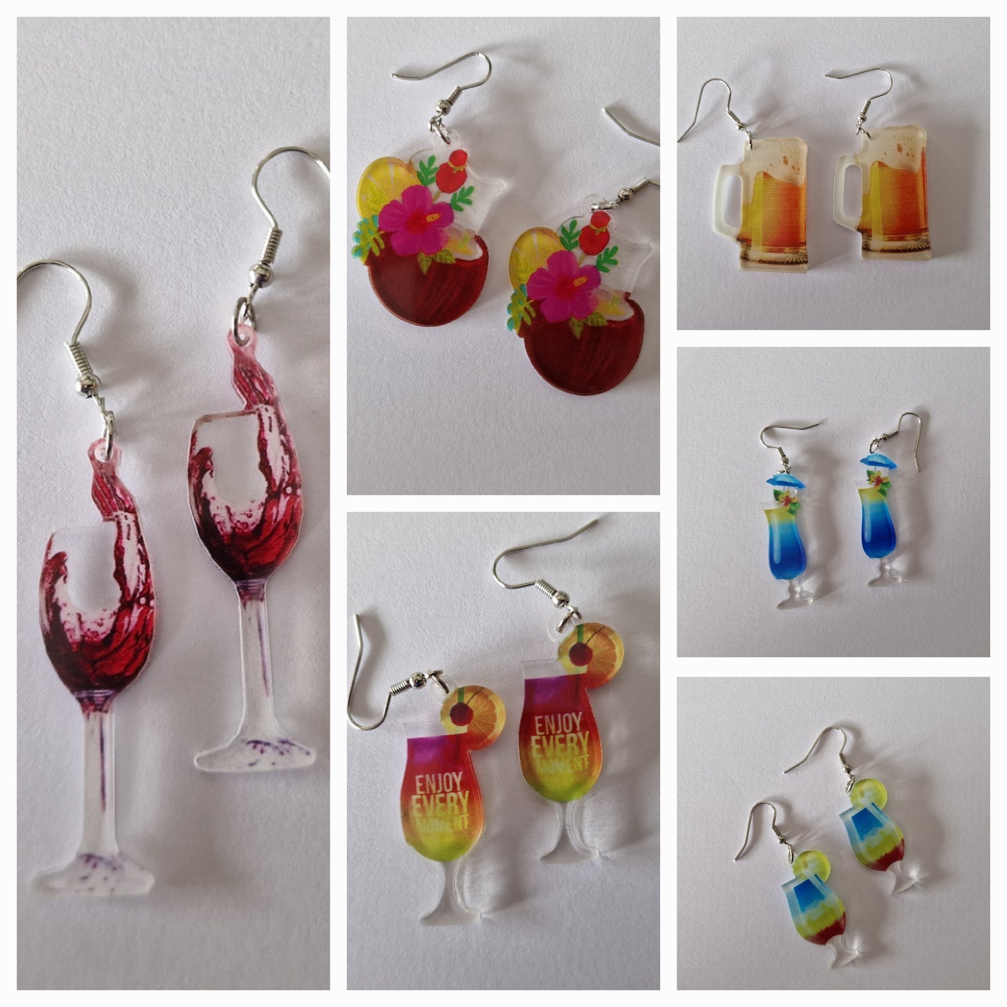 Boucles d'oreilles fantaisie été