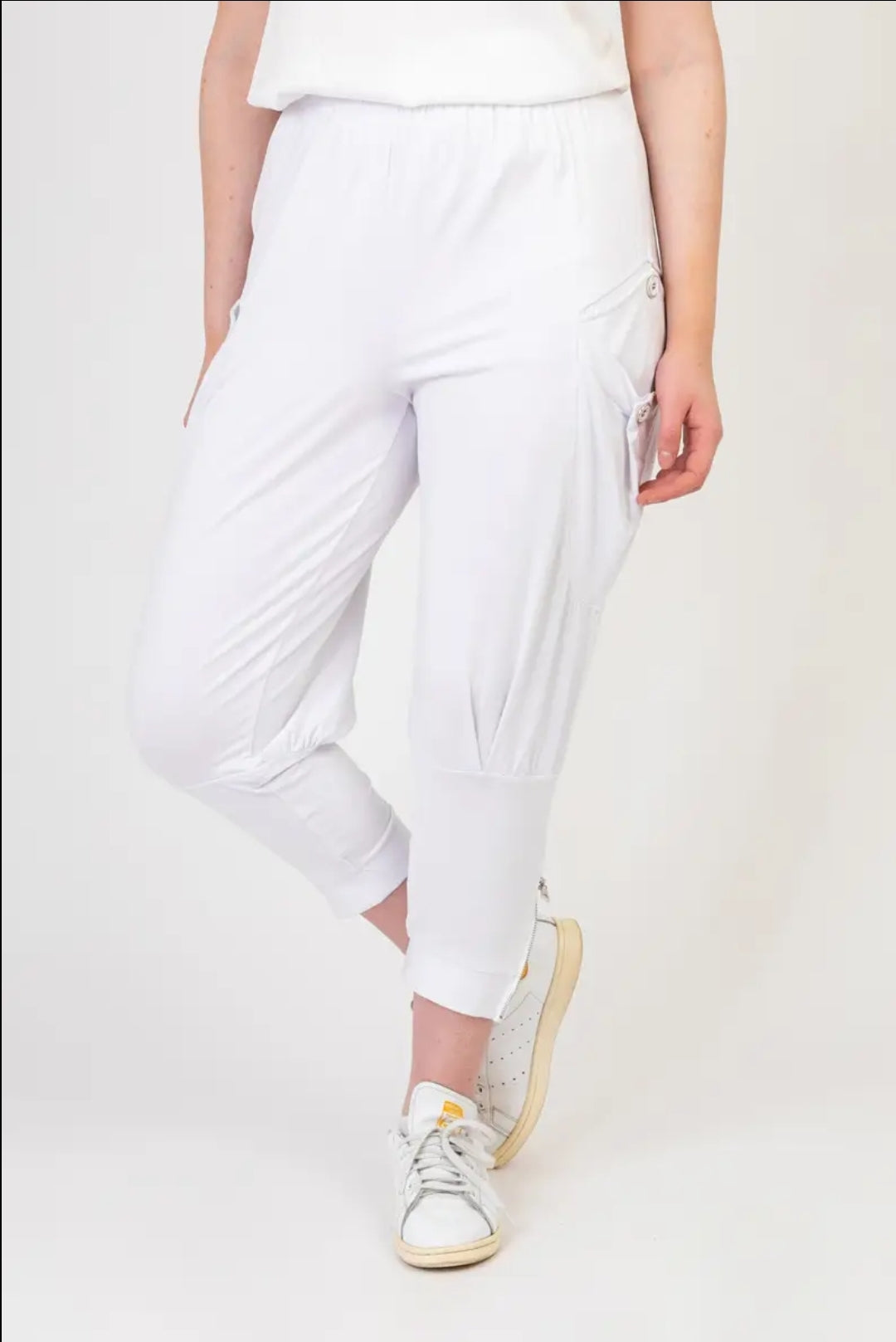 Pantalon jogging blanc