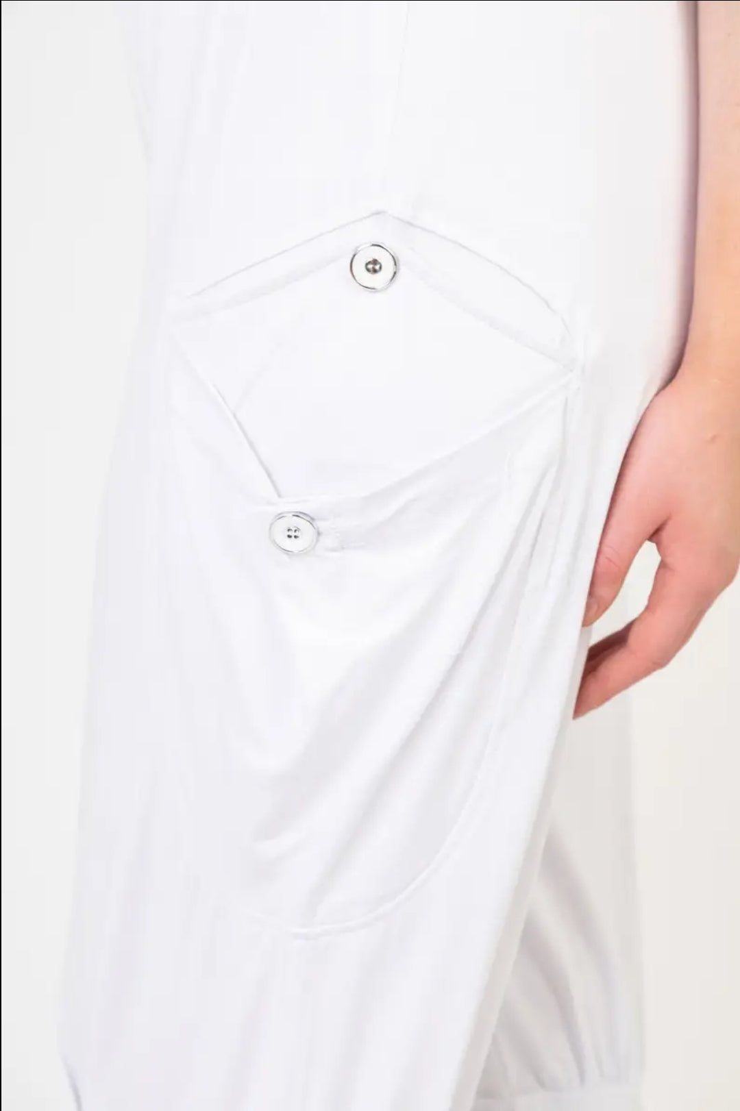 Pantalon jogging blanc