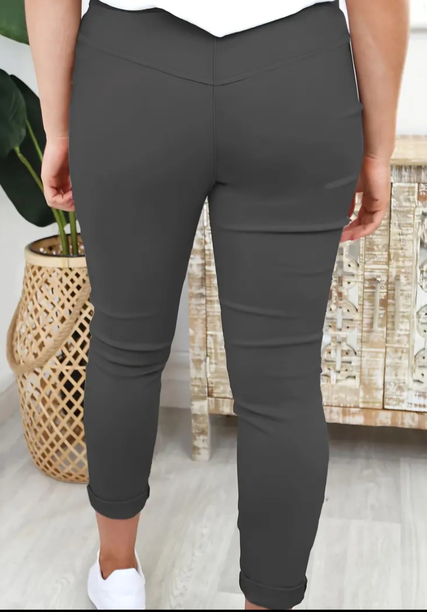 Pantalon taille haute