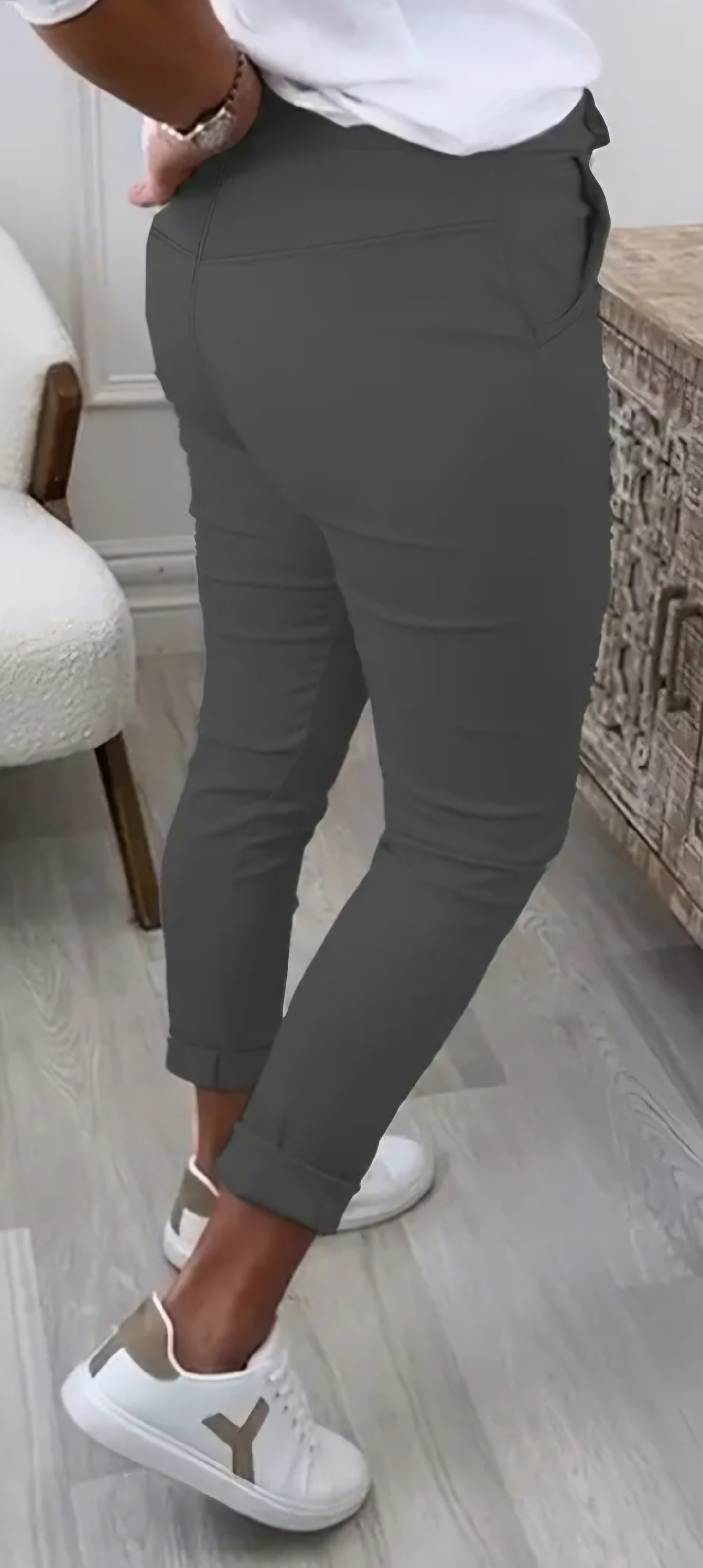 Pantalon taille haute