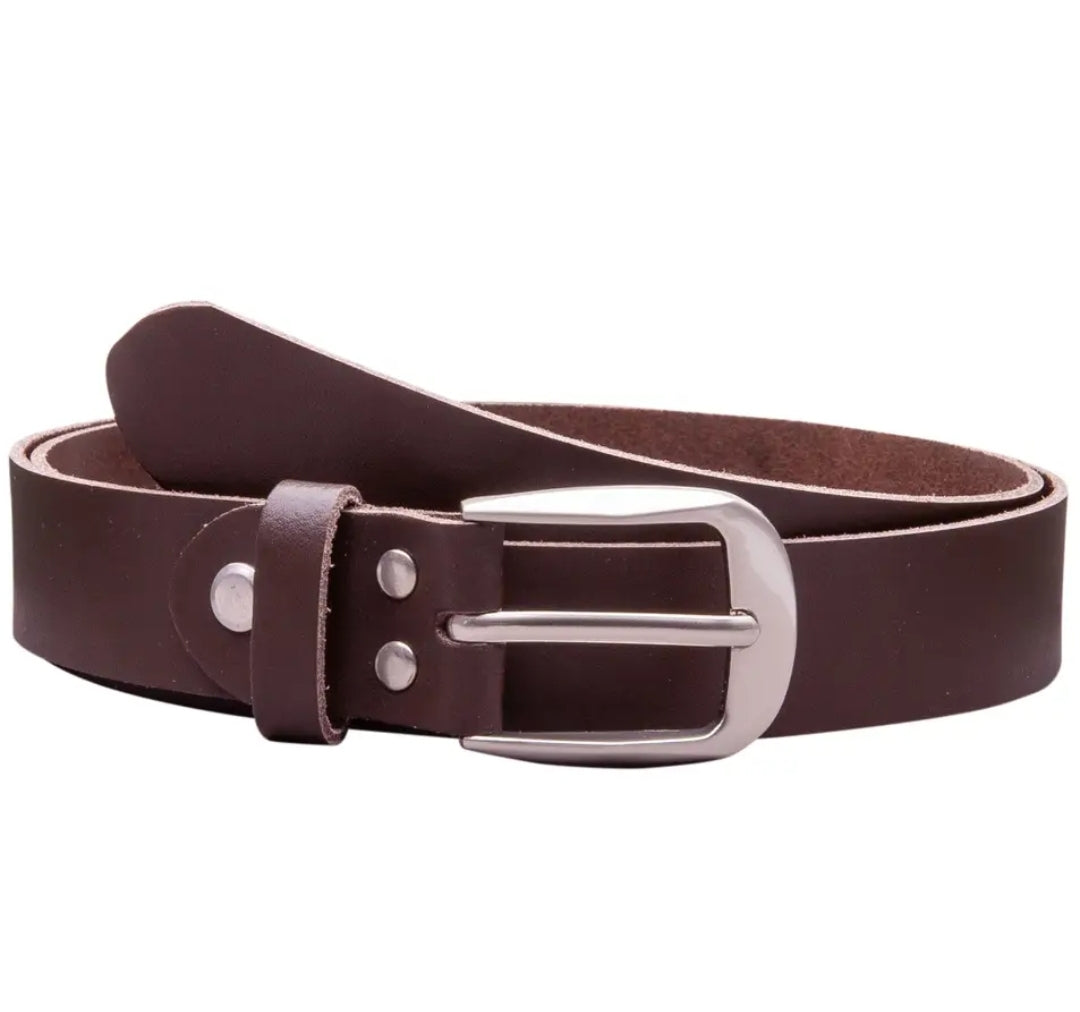 Ceinture 30mm boucle argentée