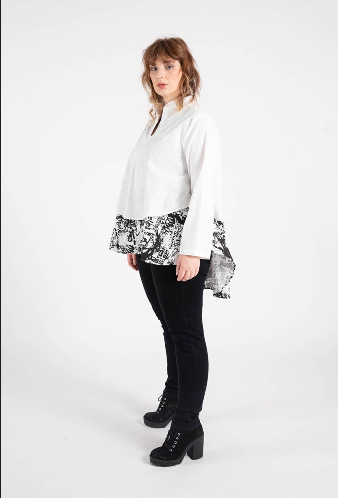 Blouse effet superposé