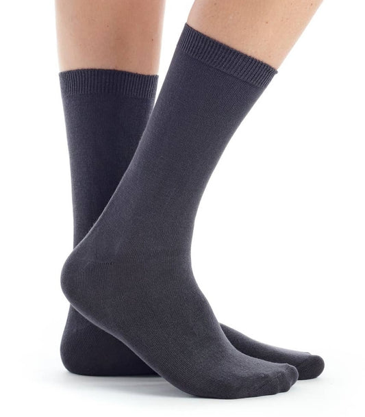 Chaussettes unies bambou toucher soie