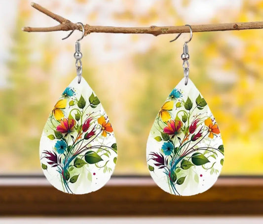 Boucles d'oreilles fleuries