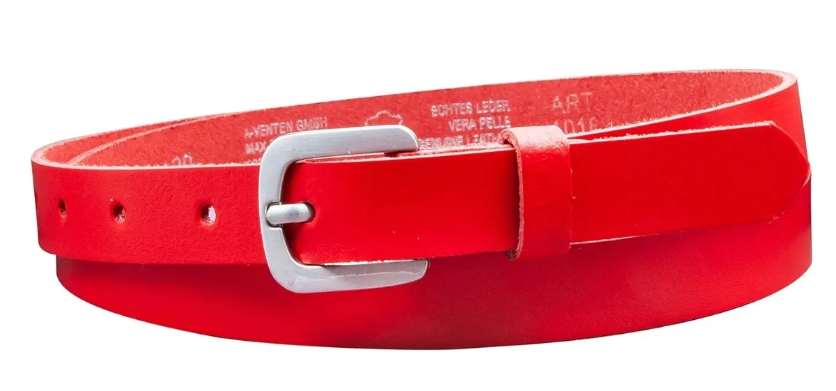 Ceinture 20mm boucle argentée plusieurs coloris