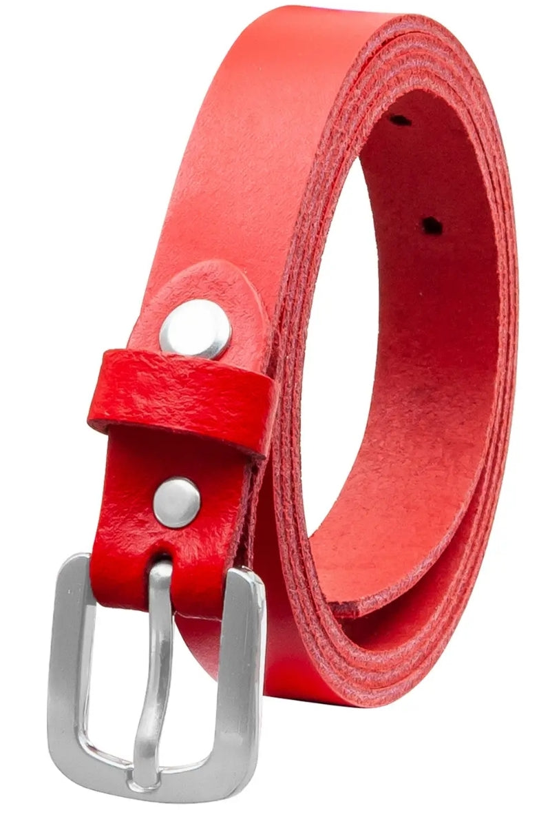 Ceinture 20mm boucle argentée plusieurs coloris