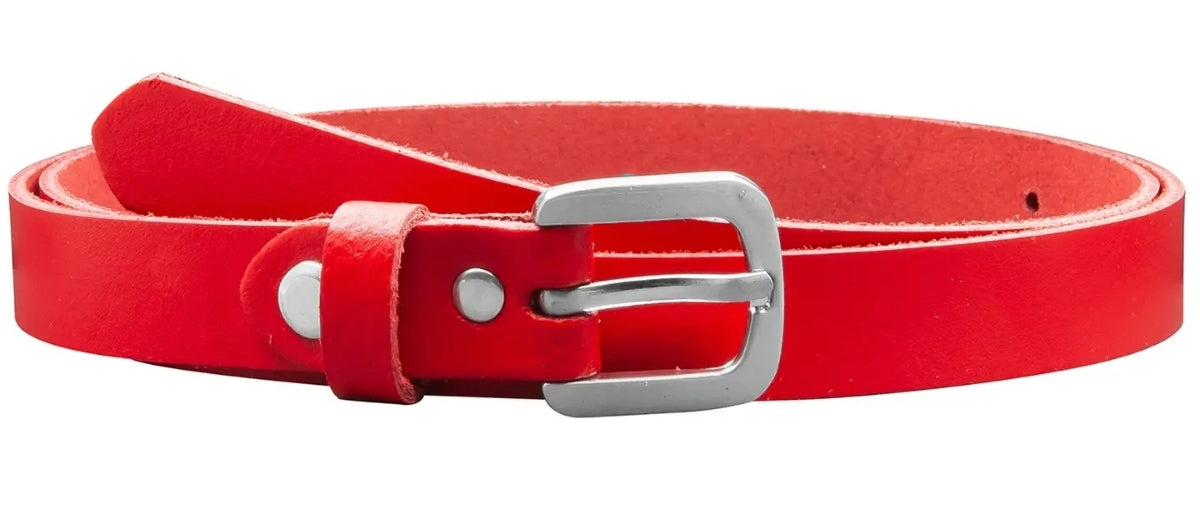 Ceinture 20mm boucle argentée plusieurs coloris