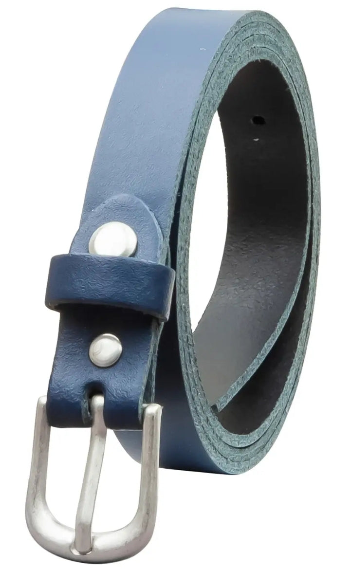 Ceinture 20mm boucle argentée plusieurs coloris