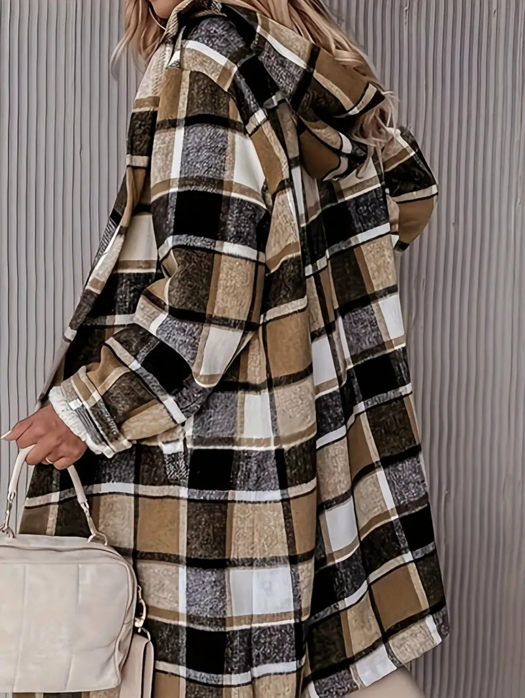 Manteau à carreaux
