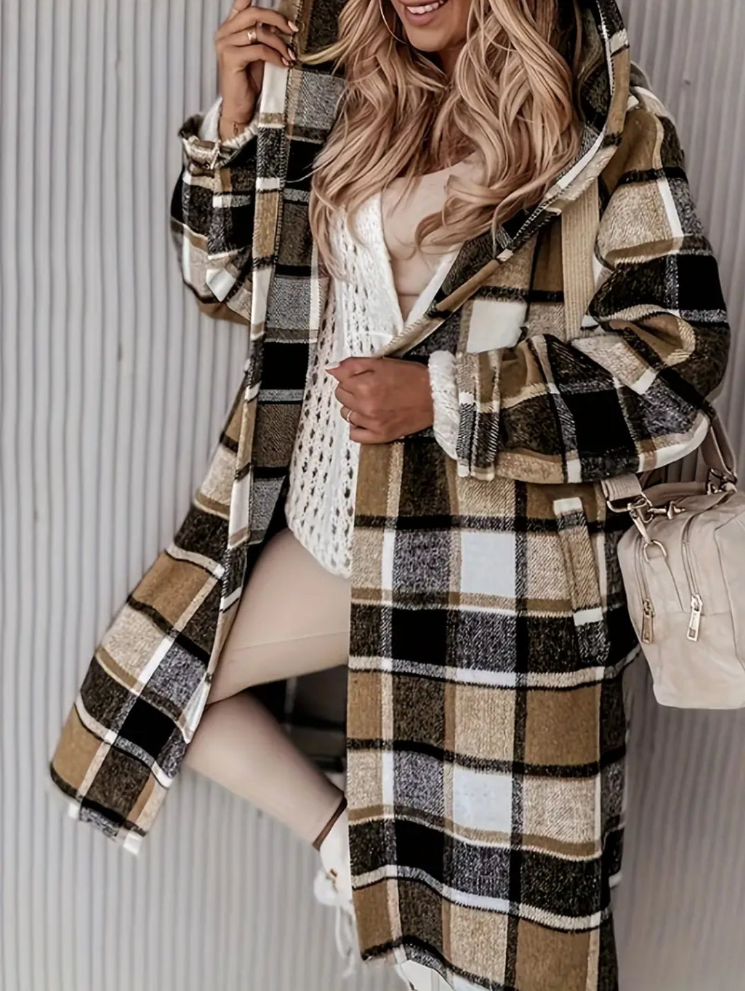 Manteau à carreaux