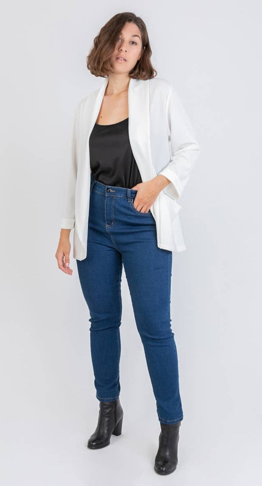 Blazer uni blanc