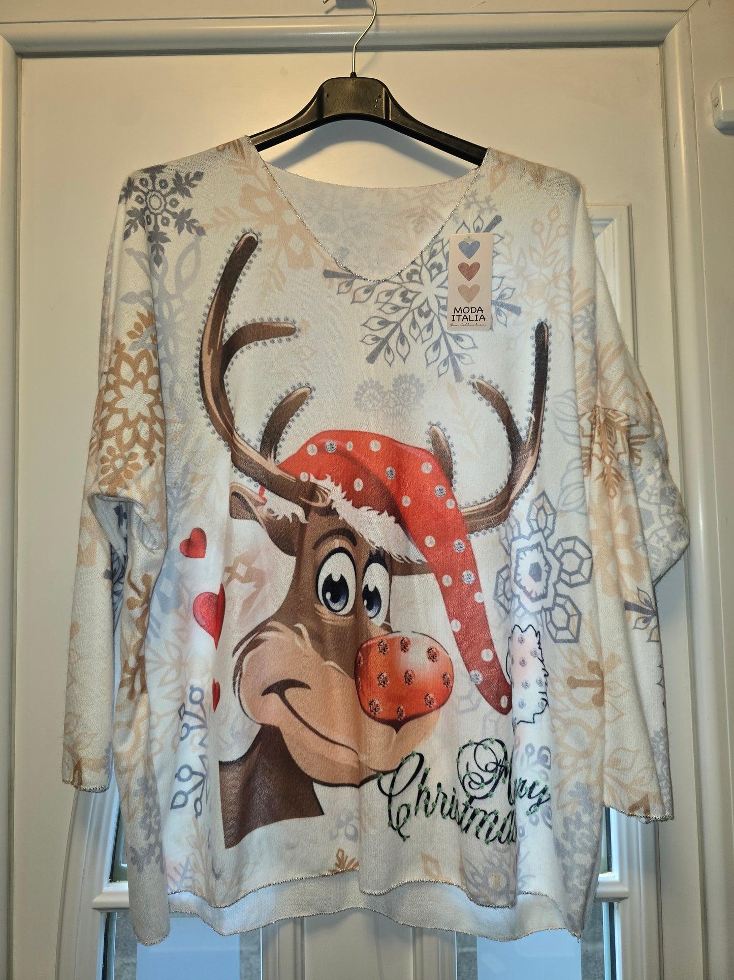 Pull reine de Noël 🎄 blanc