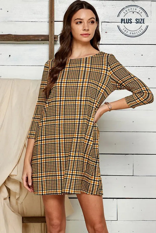 Robe à carreaux