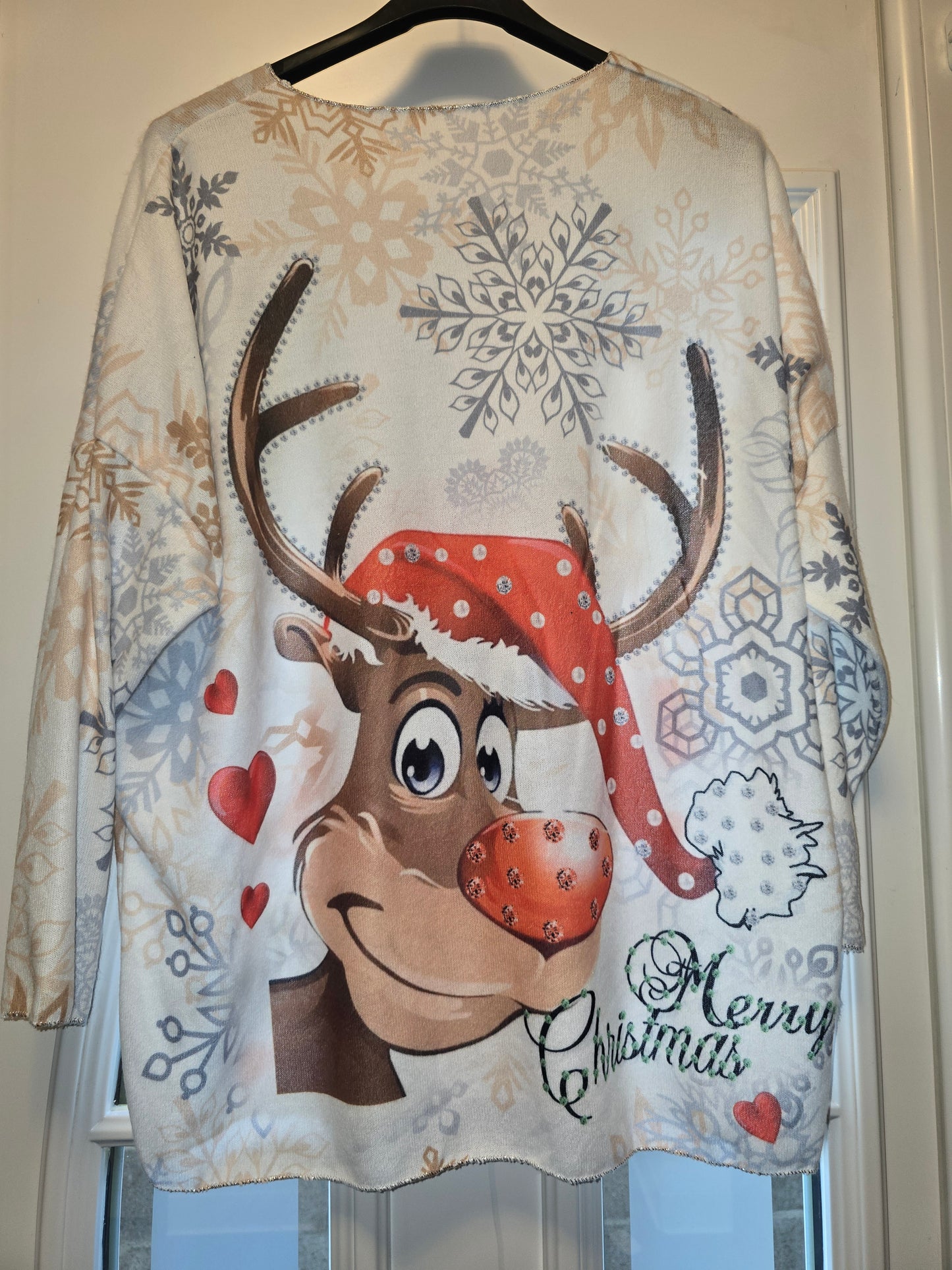 Pull reine de Noël 🎄 blanc